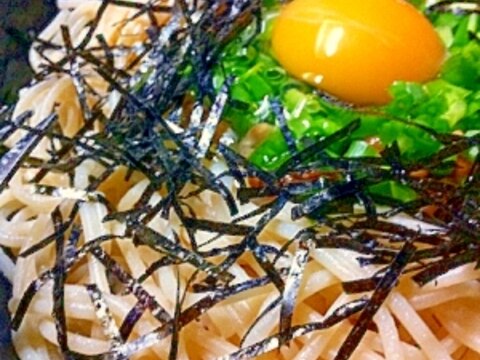 盛り付け皿一つで!!納豆パスタ